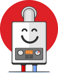 boiler with a happy expression