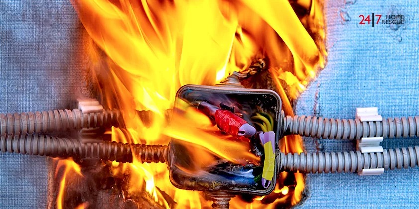 fire risk in electrical home emergencies