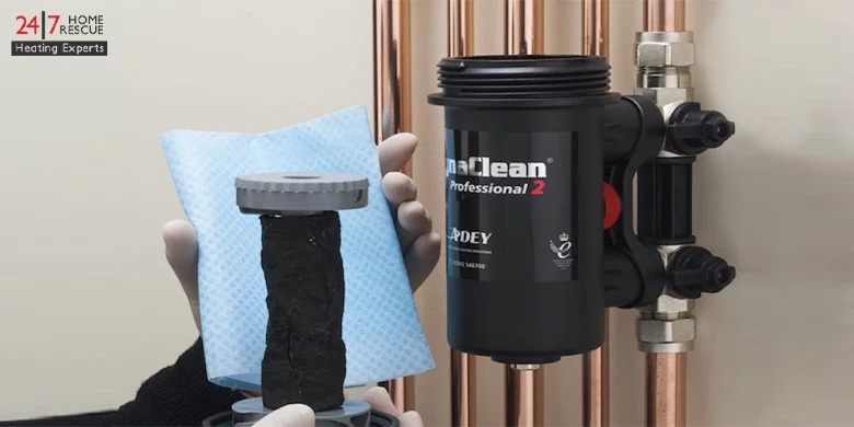 How can you install the magnetic filter?