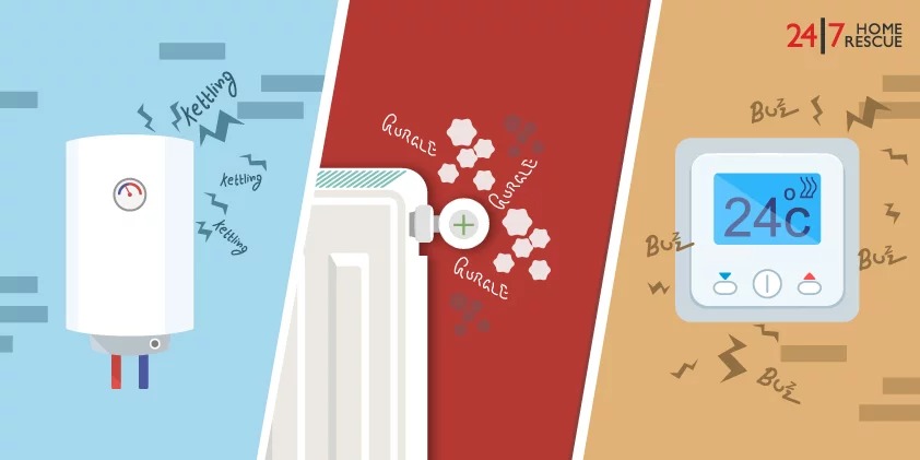 central heating noises