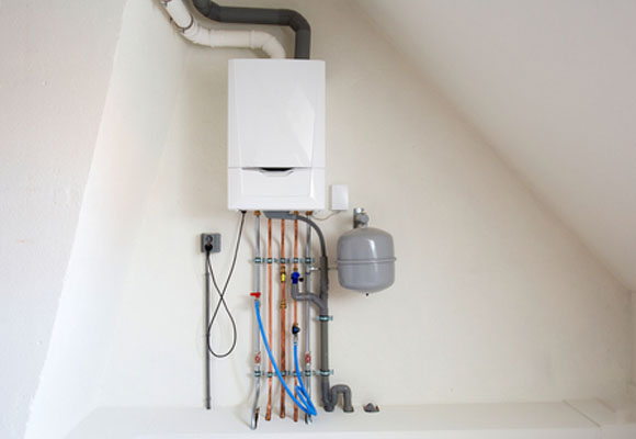 A new boiler is installed in the home