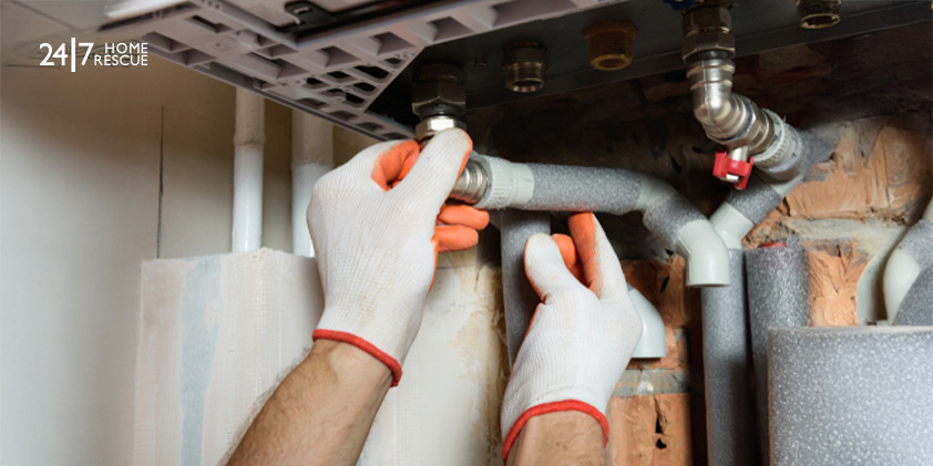 Worcester Boiler Fault 227: What It Means & How to Fix It Frozen condensate pipe on wall-mounted gas boiler causing blockage and shutdown