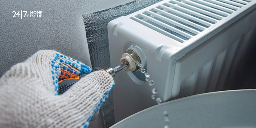 Bleed valve in a boiler’s radiator