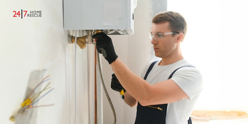 Important Function of Combi Boiler Pipes Explained Engineer servicing boiler