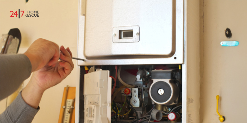 Engineer fixing electrode fault