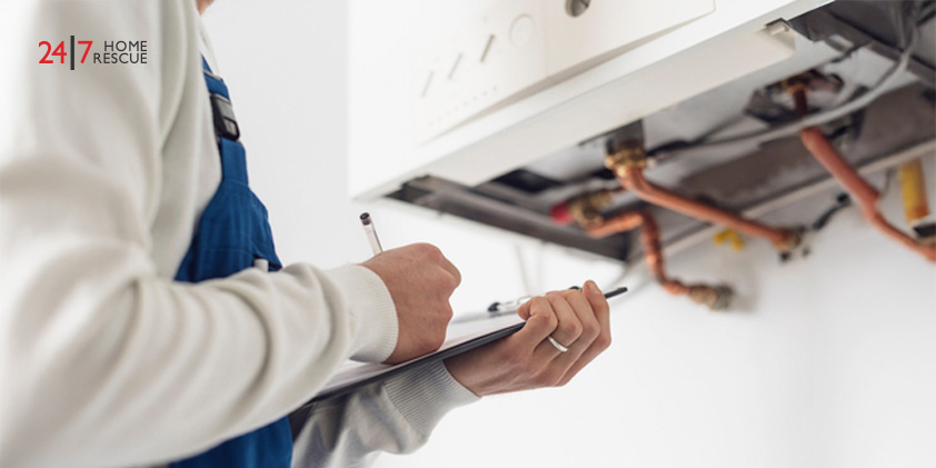 Electrician assessing PCB