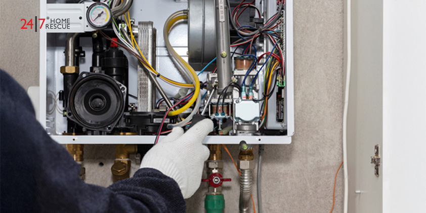 A Schraeder valve being repaired