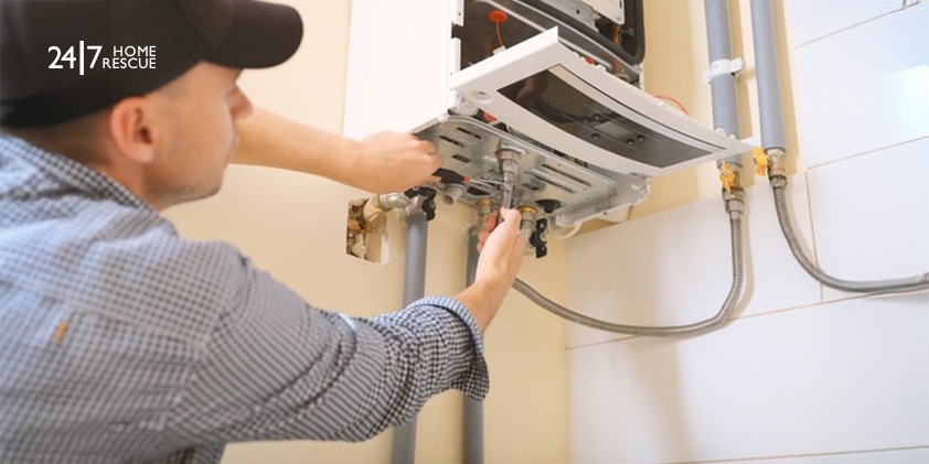 Vaillant F61 Fault Code: Troubleshooting Guide An engineer fixing a gas boiler’s mechanical fault