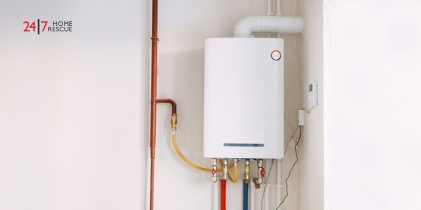 Combi Boiler Flow Rate Explained: A Homeowner’s Guide A combi boiler working to produce hot water