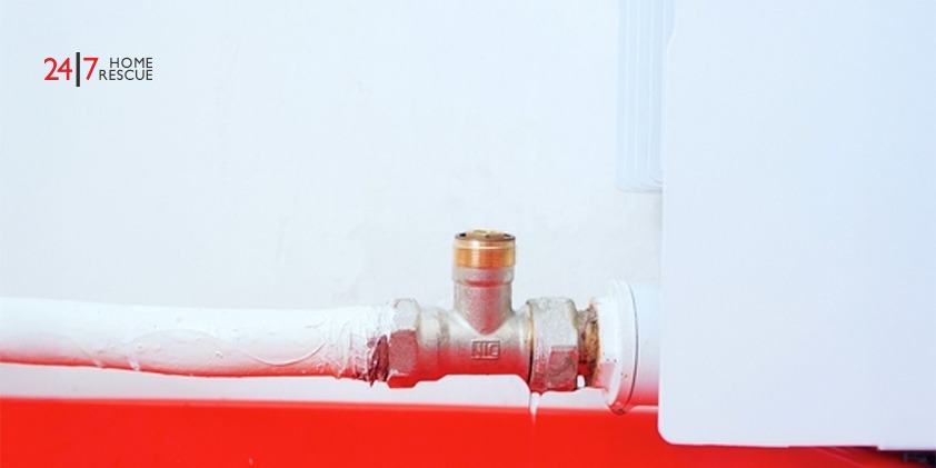 What is a Lockshield Radiator Valve? A leaking pipe valve of a lockshield