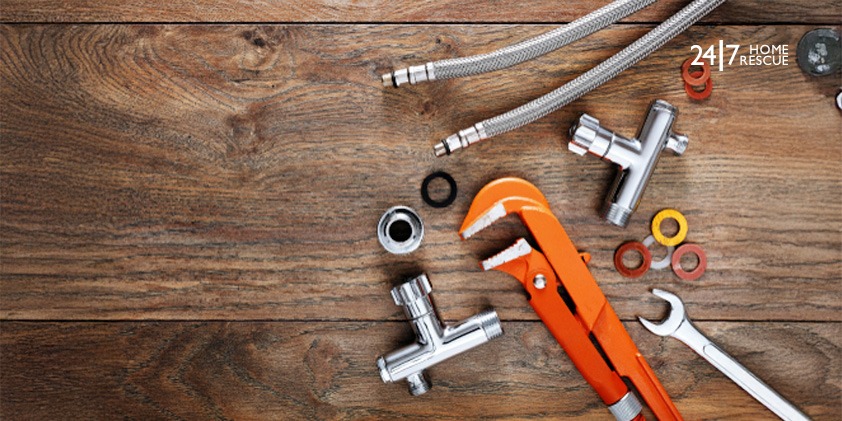 Tools on the table for repairing a diverter valve