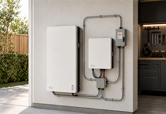 Wall-mounted air conditioning unit installed in a UK living room