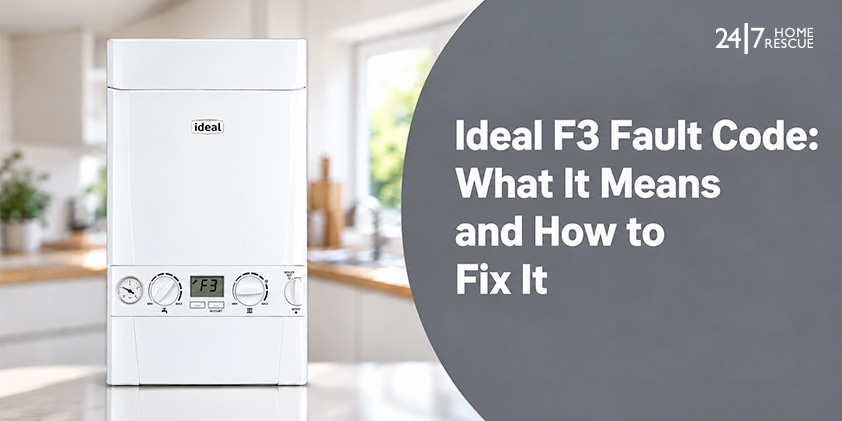 Ideal boiler displaying F3 fault code